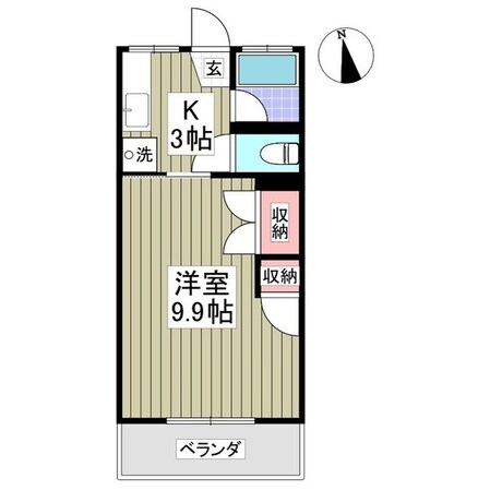 ニュー双葉マンション2号棟の物件間取画像